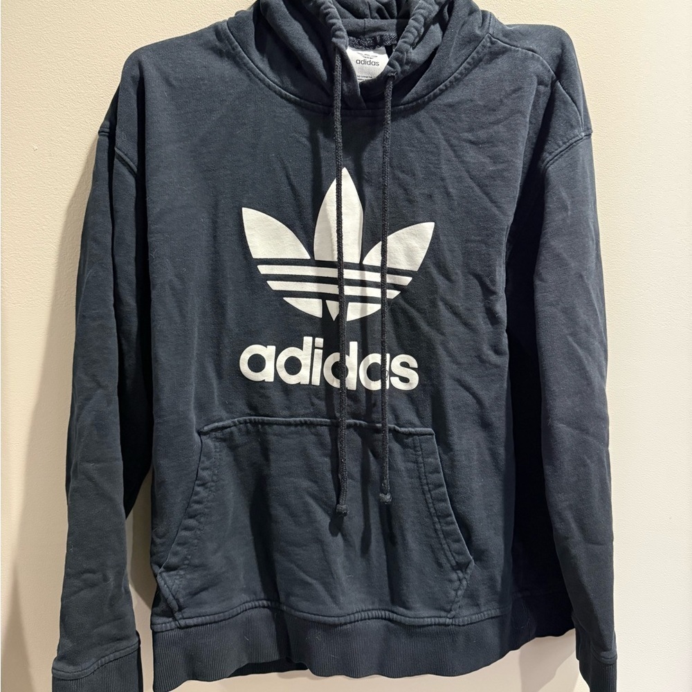 39. Adidas Black Apparel with White Label Medium